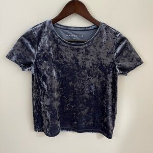 Aeropostale Blue Velvet Shirt